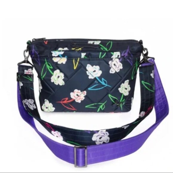 NWT- LUG- FLARE 2 CROSSBODY BAG> Bright Floral ! - Picture 4 of 6